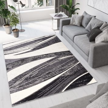 Vloerkleed Dream Donkergrijs Lijnen Abstract Sfeervol