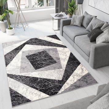 Vloerkleed Dream Geometrisch Grijs Vierkanten