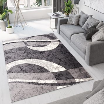 Vloerkleed Dream Geometrisch Donker Grijs Cirkels