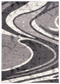 Vloerkleed Dream Abstract Grijs Brede Golven