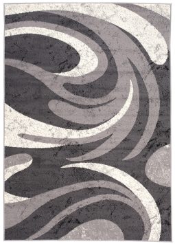 Vloerkleed Dream Abstract Grijs Dunne Golven