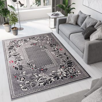 Vloerkleed Dream Traditioneel Grijs Bloemmotief