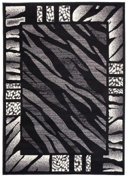 Vloerkleed Dream Modern Grijs Zwart Tijgerprint