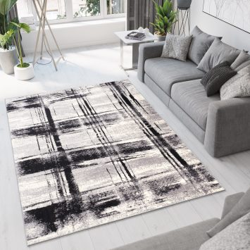 Vloerkleed Dream Grijs Zwart Geometrisch Geruit