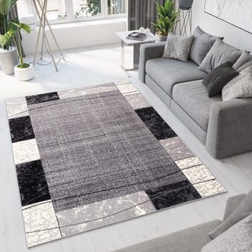 Vloerkleed Dream Grijs Zwart Design Modern