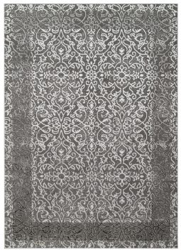 Vloerkleed Ares Donker Grijs Ornamenten Vintage