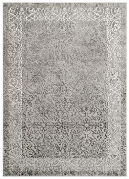 Vloerkleed Ares Licht Grijs Ornamenten Vintage