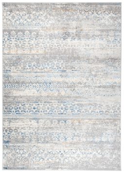 Vloerkleed Valley Grijs Blauw Gebloemd Vintage