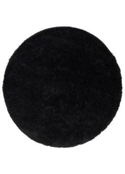Vloerkleed Essence Rond Shaggy Monochroom Zwart