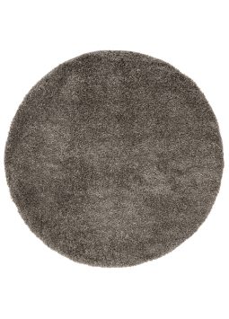 Vloerkleed Essence Rond Shaggy Taupe Grijs Melange