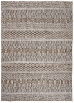 Vloerkleed Melissa Bruin Gestreept Indoor Outdoor