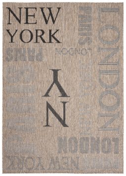 Vloerkleed Melissa Bruin Zwart Straten Indoor Outdoor