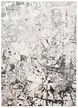 Vloerkleed Golden Grijs Creme Abstract