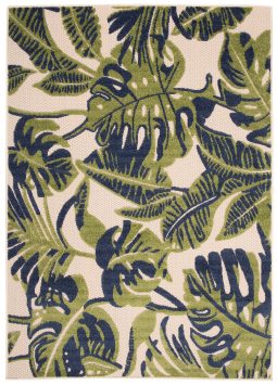 Buitenkleed Patio Creme Monstera Bladeren