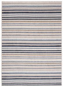 Buitenkleed Patio Grijs Blauw Gestreept