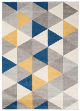 Vloerkleed Lazur Grijs Veelkleurig Geometrisch Driehoeken