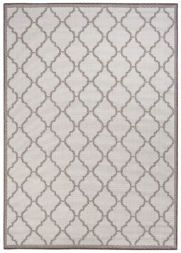 Vloerkleed Capri Grijs Sisal Marokkaanse Trellis Indoor Outdoor Modern