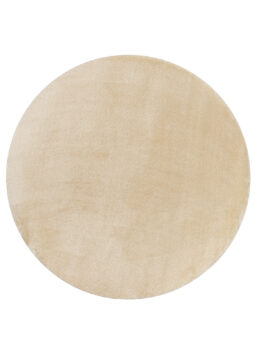 Vloerkleed Cuddle Rond Antislip Beige Hoogpolig