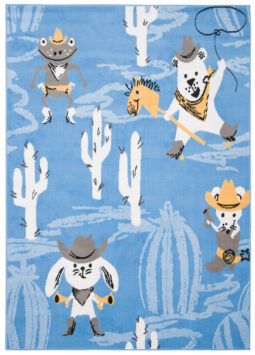 Vloerkleed Jolly Wilde Western Blauw Woonsfeer