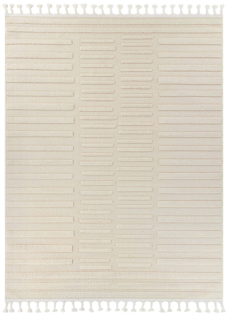 Vloerkleed Outdoor Rio Loop Creme Strepen
