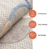 Buitenkleed Patio Grijs Blauw Gestreept