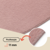 Vloerkleed Lumi Rond Bruin Antislip