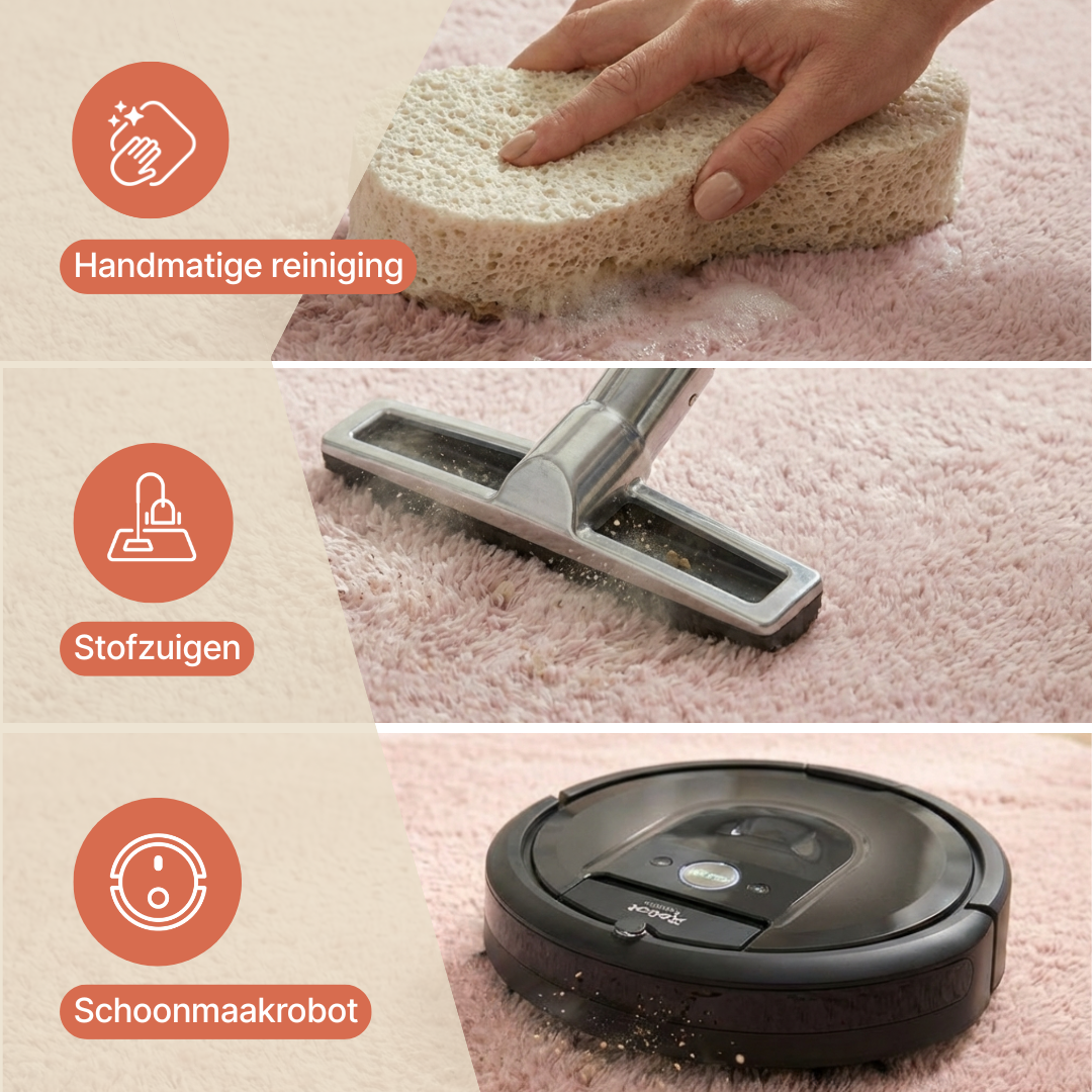 Vloerkleed Lumi Rond Bruin Antislip